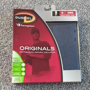 Duofold by Champion Men's Blue Ankle-Length Underwear